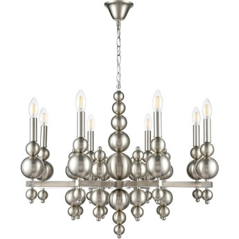 Люстра LUMION MODERNI NANA 8107/8 Е14 8*40W 220V LN25 никель, металл